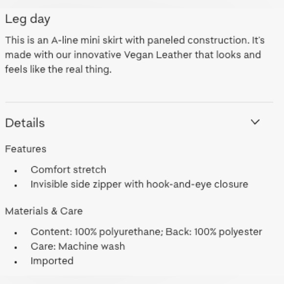 Babaton Modern Vegan Leather Mini Skirt - Picture 8 of 8